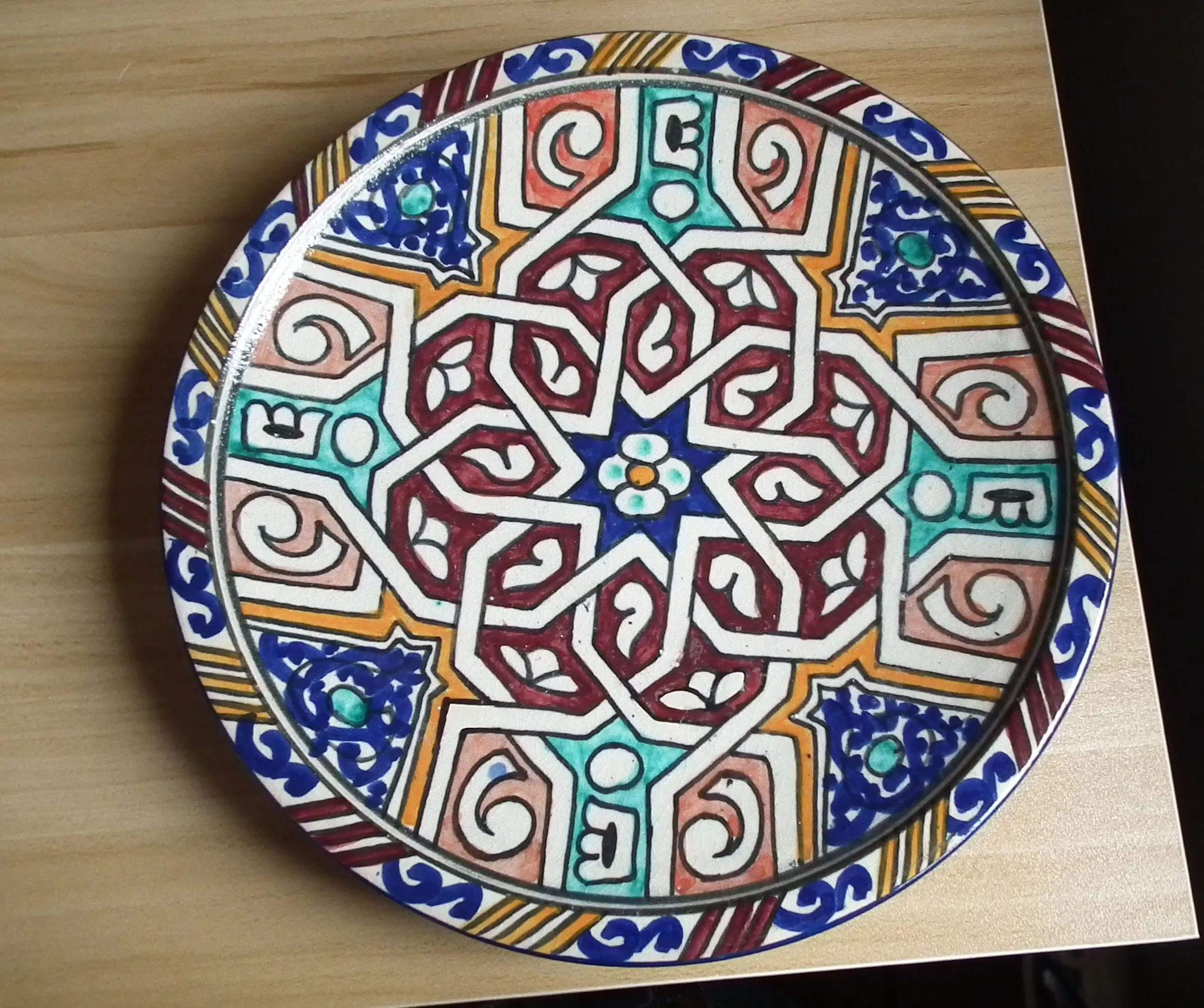 Fes Pottery Plate