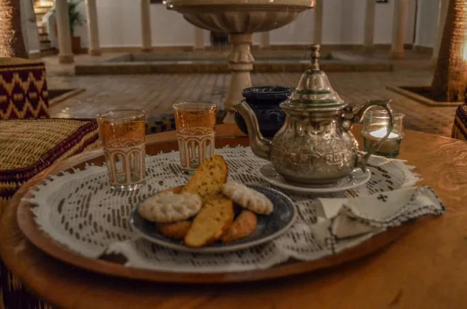 Mint tea marrakech jardin abdou